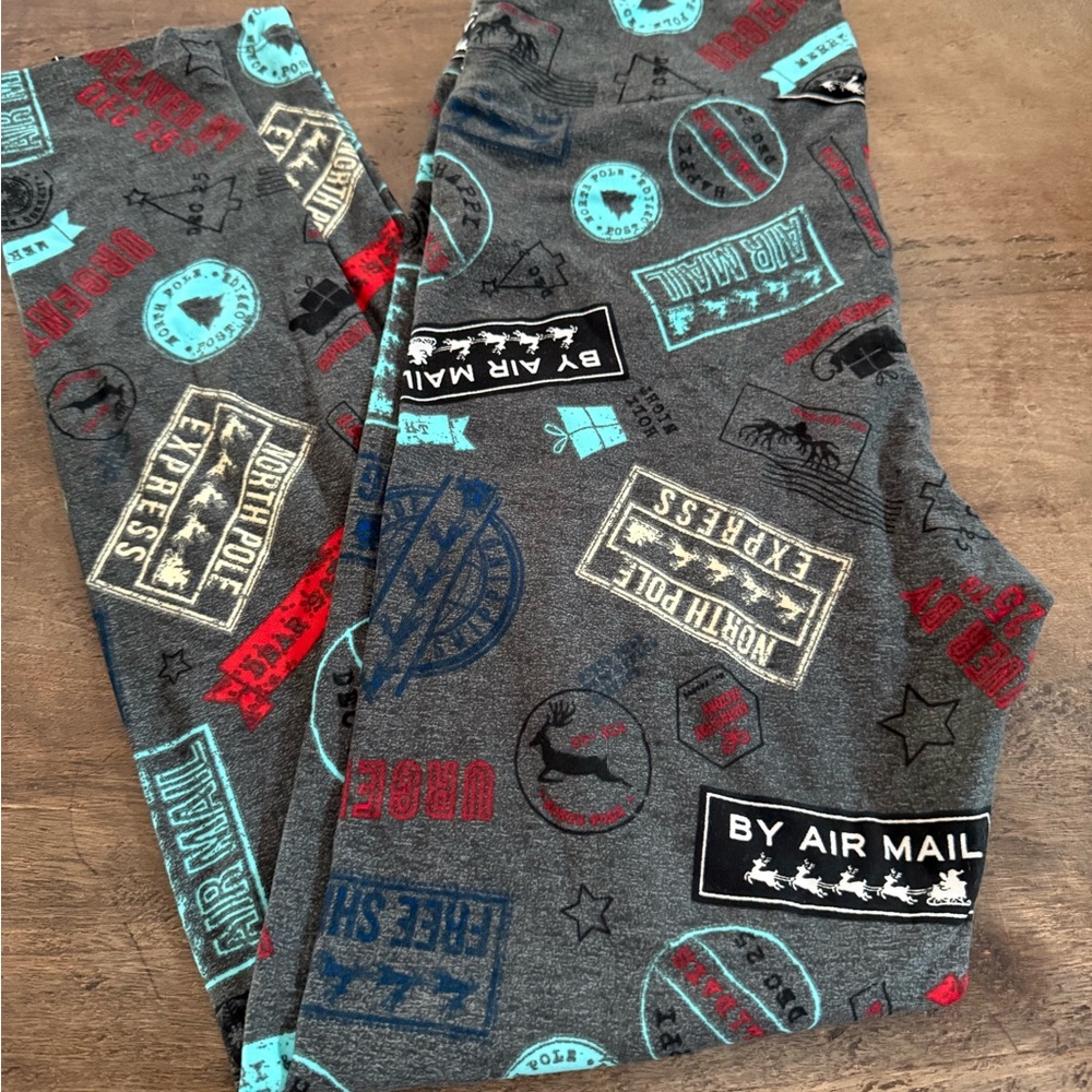 Christmas North Pole Gray Leggings